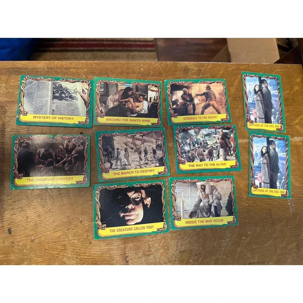 Vintage‎ Indiana Jones Trading Cards Lot – Temple of Doom – Movie Scene Cards 30